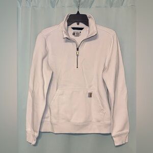 Carhartt FREE w/purchase ♡ Cream Half-Zip Pullover